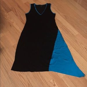 DKNY Sleeveless Asymmetrical Hem Tank Dress M